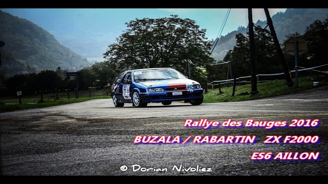 rallye des Bauges 2016  ES6 AILLON  ZX F2000