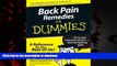liberty book  Back Pain Remedies For Dummies