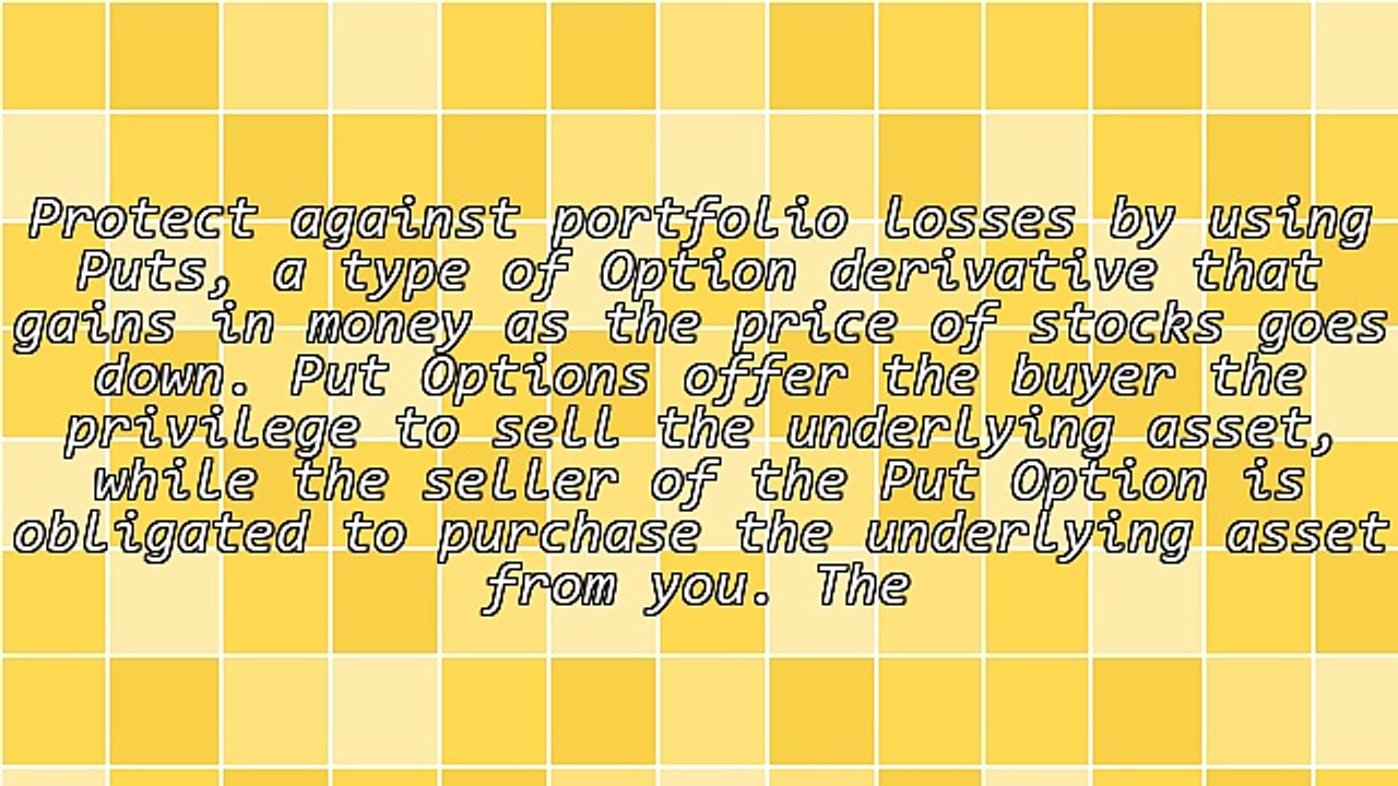 Protect Your Portfolio With Put Options