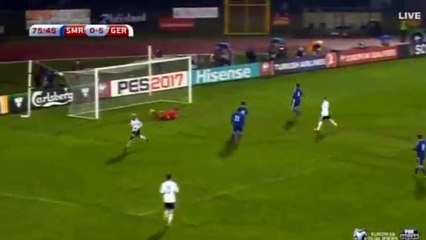 0-6 Serge Gnabry Hattrick Goal HD - San Marino 0-6 Germany 11.11.2016 HD
