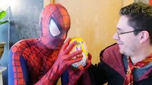 Spiderman Poo Fire Fart w/ Frozen Elsa Hair Catches Fire in Real Life! Fun Superhero ft Bee