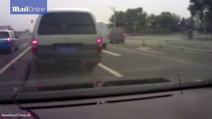 Children Falling Out From Moving Car