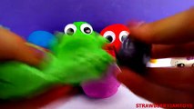 Mickey Mouse Play Doh Peppa Pig Cookie Monster Elmo Surprise Eggs by StrawberryJamToys
