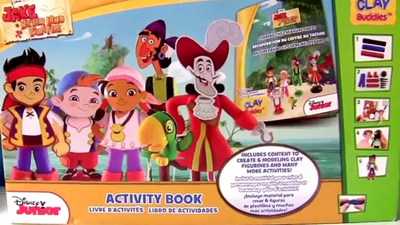 Clay Buddies Jake and the NeverLand Pirates Play-Doh Captain Hook Skully Izzy Cubby Pirate PlayDough