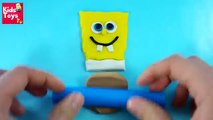 Spongebob Squarepants toy Play Doh Bob Esponja playdough toys videos
