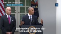 President Obama discusses President-elect Donald Trump