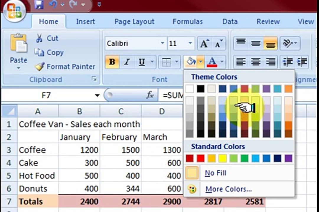 Microsoft Excel Tutorial - Making a Basic Spreadsheet in Excel