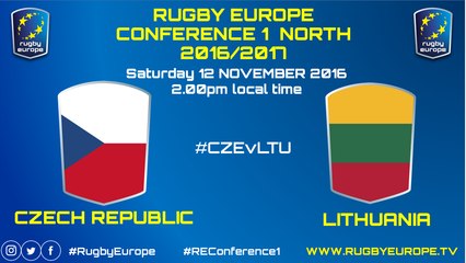 CZECH REPUBLIC / LITHUANIA - RUGBY EUROPE CONFERENCE 1 NORTH 2016/2017 - 12/11/2016