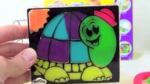 Play-Doh Cookie Monster and Play Doh Turtle Make N Display Create-a-Frame Play Doh Picture Frame