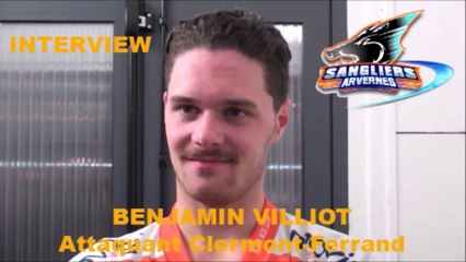 HH Interview 2016-11-10 Benjamin Villiot Attaquant-Défenseur Sangliers Arvernes - D1 - Clermont VS Briançon