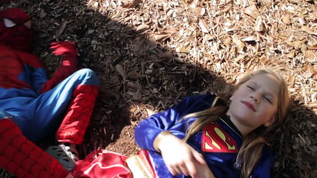 Little Heroes Spiderman vs Supergirl in Real Life | Wolverine Warns Supergirl | SuperHero Kids Movie