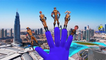 Finger Family Rhymes X-Men Wolverine Vs Venom Cartoons For Kids | Children Nursery Rhymes