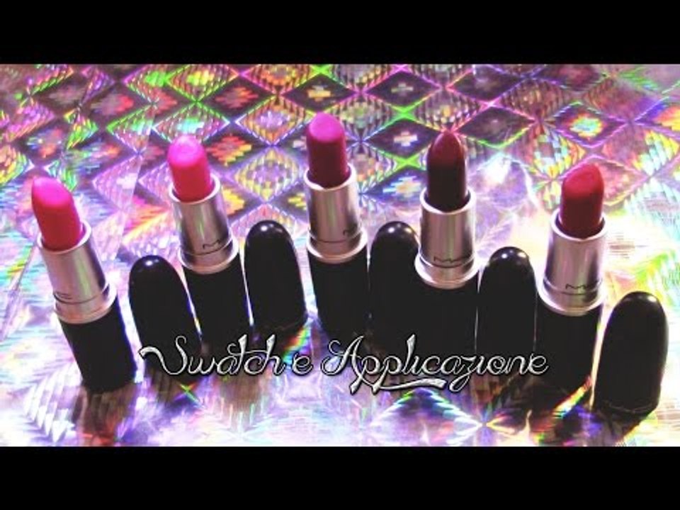 Tutti i miei rossetti MAC - Swatch sulle labbra e applicazione (Centos&CO)