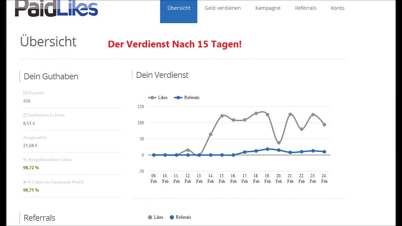 [Ger] Geld Verdienen mit Likes Paidlikes