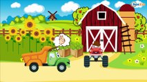 Czerwony Traktor - Samochodziki Bajki po polsku | Maszyny Budowlane dla dzieci