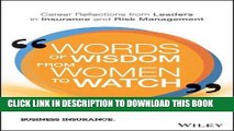 [PDF] FREE Words of Wisdom from Women to Watch: Career Reflections from Leaders in the Commercial