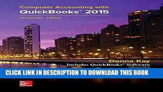 Ebook MP Computer Accounting with QuickBooks 2015 with Student Resource CD-ROM Free Read