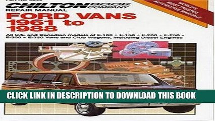 [PDF] Ford Vans 1961-88 (Chilton s Repair   Tune-Up Guides) Full Online