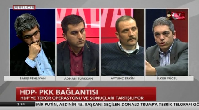 Adnan Türkkan İle Havadis-10 Kasım 2016-Barış Pehlivan&Aytunç Erkin&İlker Yücel-HDP-PKK BAĞLANTISI