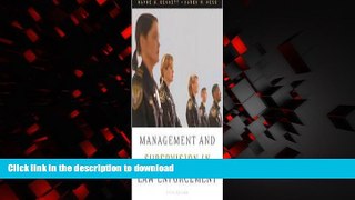 Best books  Management and Supervision in Law Enforcement 5th (fifth) edition Text Only online to