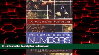 Best book  The Numbers Behind NUMB3RS: Solving Crime with Mathematics online to buy