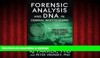 Buy book  Forensic Analysis and DNA in Criminal Investigations: Including Solved Cold Cases online