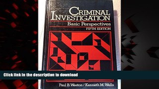 Read books  Criminal Investigation: Basic Perspectives online