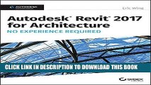 [PDF] Mobi Autodesk Revit 2017 for Architecture No Experience Required Full Online