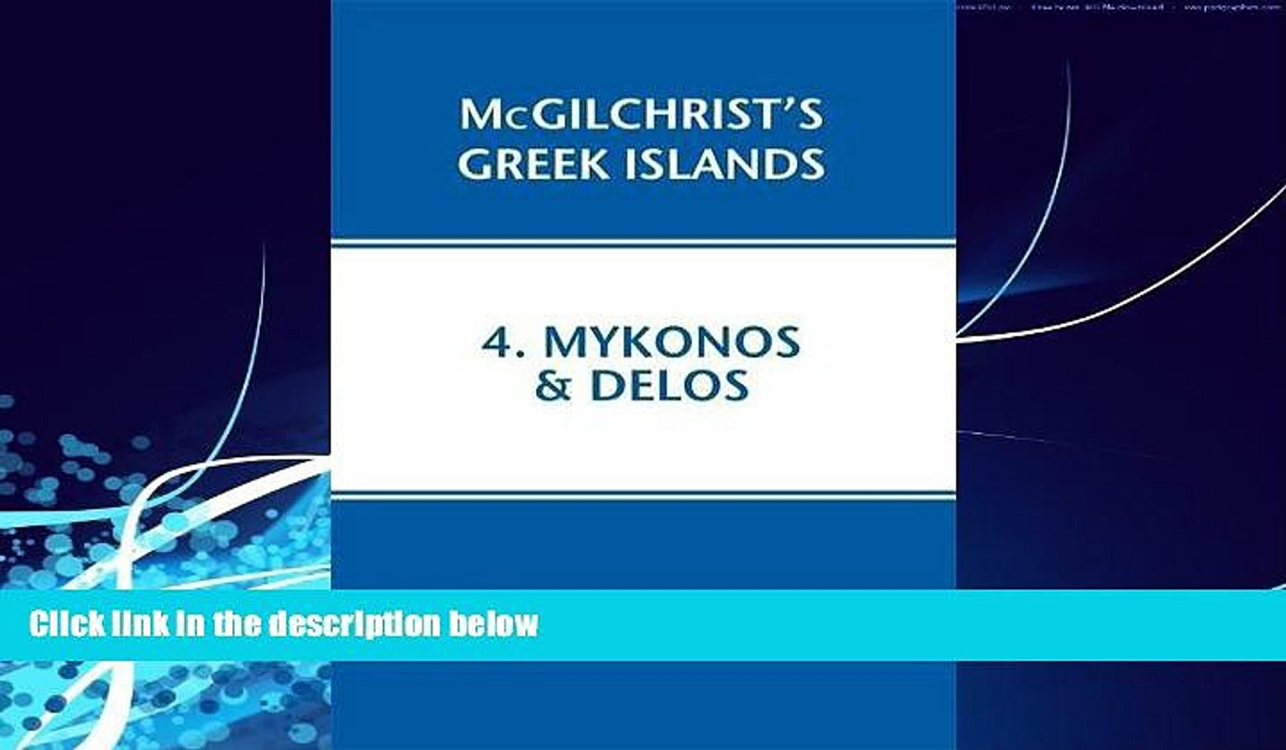 Best Buy Deals Mykonos Delos Mcgilchrist S Greek Islands Best Seller Books Best Seller - 