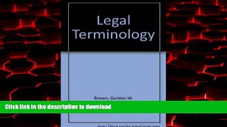 Best books  Legal Terminology online