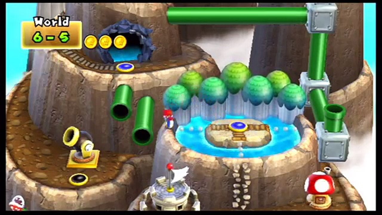New Super Mario Bros. Wii World 6 (Unlocking Secret Cannon