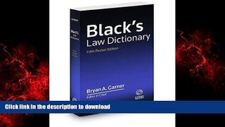Best book  Black s Law Dictionary, Fifth Pocket Edition online for ipad