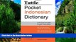 Best Buy Deals  Tuttle Pocket Indonesian Dictionary: Indonesian-English English-Indonesian  Full