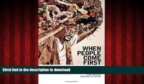 liberty books  When People Come First: Critical Studies in Global Health