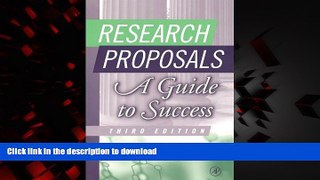 Best book  Research Proposals, Third Edition: A Guide to Success online