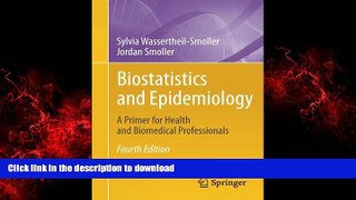 Best book  Biostatistics and Epidemiology: A Primer for Health and Biomedical Professionals online