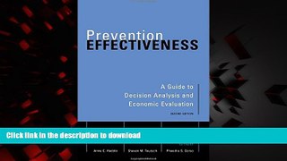 liberty book  Prevention Effectiveness: A Guide to Decision Analysis and Economic Evaluation