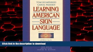 Buy books  Learning American Sign Language: Levels I   II--Beginning   Intermediate (2nd Edition)