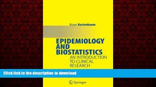 Buy books  Epidemiology and Biostatistics: An Introduction to Clinical Research online to buy
