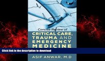 liberty book  Concise Review of Critical Care, Trauma and Emergency Medicine: A Quick Reference