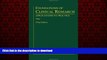 Best book  Foundations of Clinical Research: Applications to Practice online