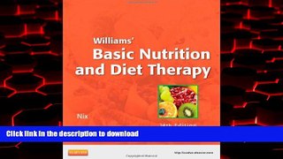 Buy book  Williams  Basic Nutrition   Diet Therapy, 14e (LPN Threads) online