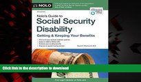 liberty book  Nolo s Guide to Social Security Disability: Getting   Keeping Your Benefits
