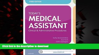Best book  Today s Medical Assistant: Clinical   Administrative Procedures, 3e online for ipad