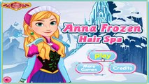 Amazing Anna Frozen Hair Spa Video Play - Newest Frozen Princess Caring & Funny Games