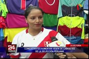 La Victoria: aumentan ventas de camisetas de selección peruana