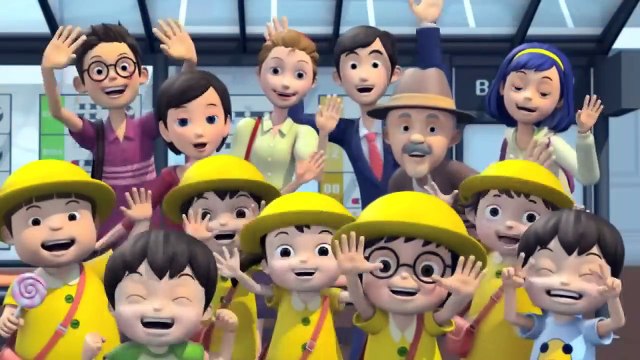 Приключения Тайо, 1 серия, Один день из жизни Тайо, мультики для детей про автобусы и машинки