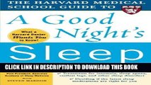 Ebook The Harvard Medical School Guide to a Good Night s Sleep (Harvard Medical School Guides)