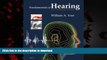 Read books  Fundamentals of Hearing: An Introduction: Fifth Edition online to buy