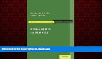 Best books  Mental Health and Deafness (Professional Perspectives On Deafness: Evidence and